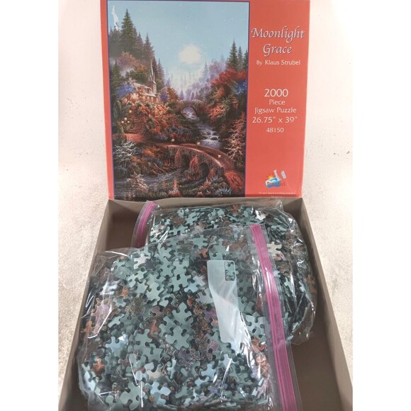 Moonlight Grace 2000 Piece Jigsaw Puzzle Klaus Strubel by SunsOut - Picture 3 of 3